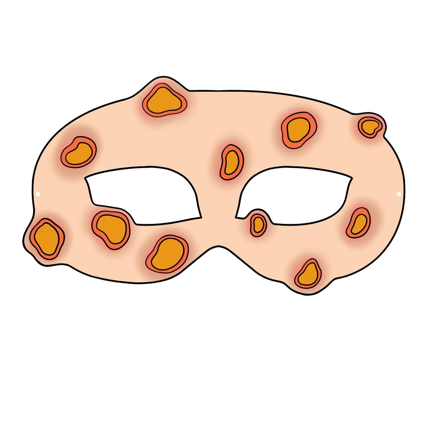 The Dreidel Company Passover Plague Masks, Laminated Pesach Face Masks (20-Pack)