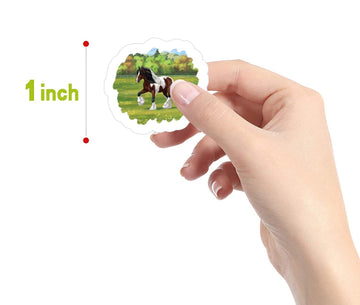 500 Pieces(8 Patterns)Equestrian Horse Stickers Colorful Fashion Graffiti Rolls Self Adhesive Seals For Kids Girls Boys Teens Ad