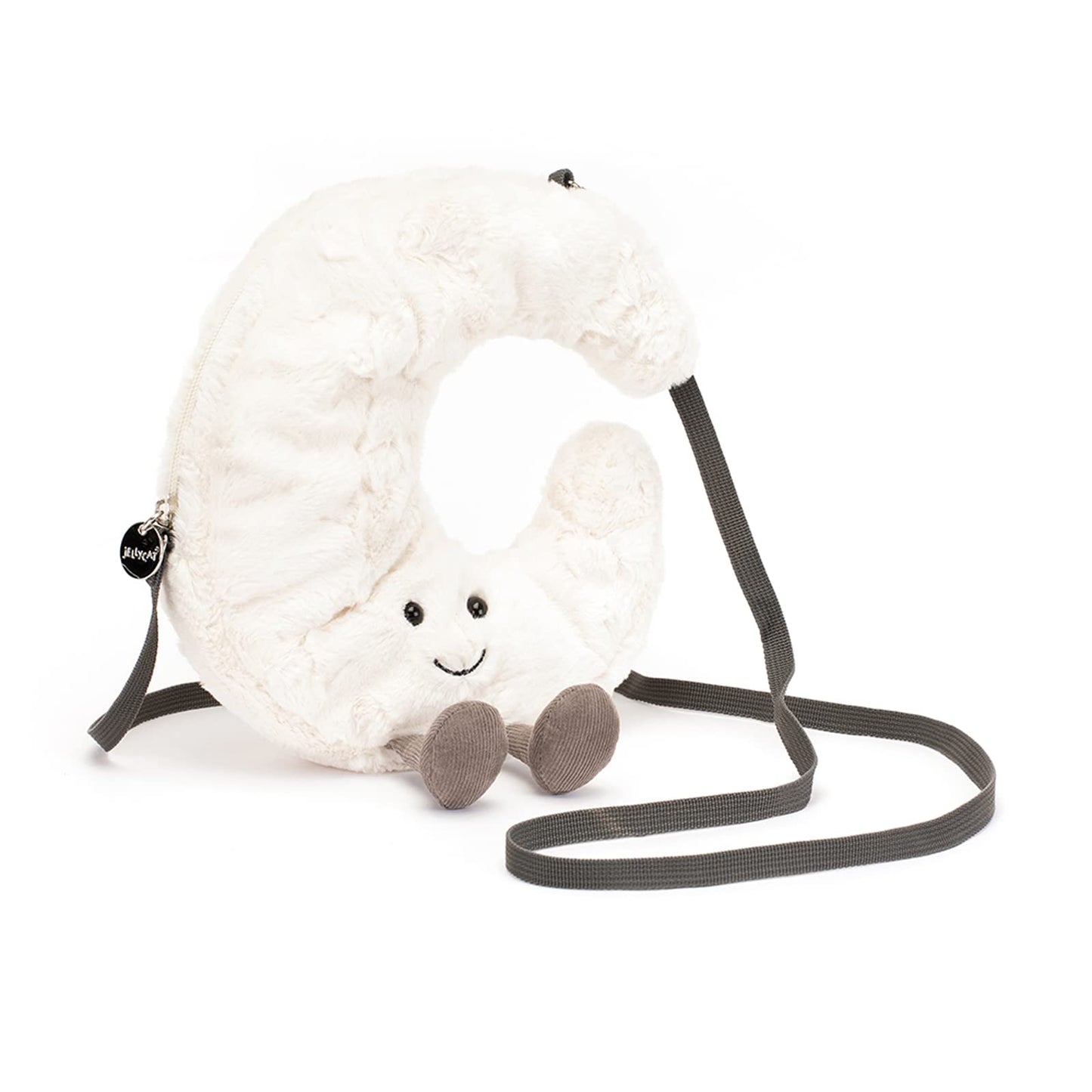 Jellycat Amuseables Moon Plush Bag, 10 Inches - Crossbody And Shoulder Purse - Fun And Unique Handbag