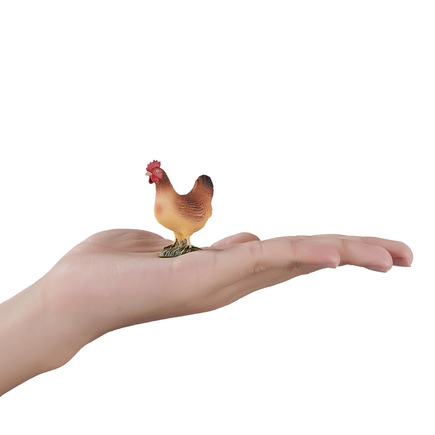 Mojo Hen Standing Realistic Farm Animal Hand Painted Toy Figurine