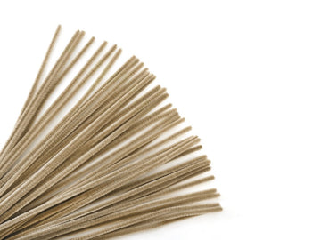 Krafty Kids GC024A, Chenille Stems, Pipe Cleaners, 6mm by 12in, Beige, 1/4 x 12 X 40 Piece, Count
