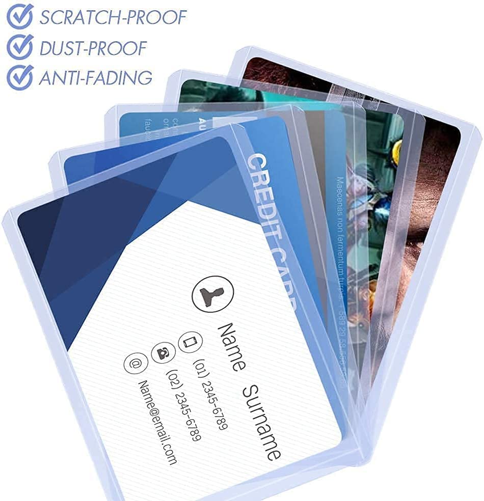 30 Count Toploaders Card Sleeves For Trading Card, Hard Card Sleeves Top Loaders Baseball Card Protector Holder Compatible With Game Cards, Sports, Football Cards
