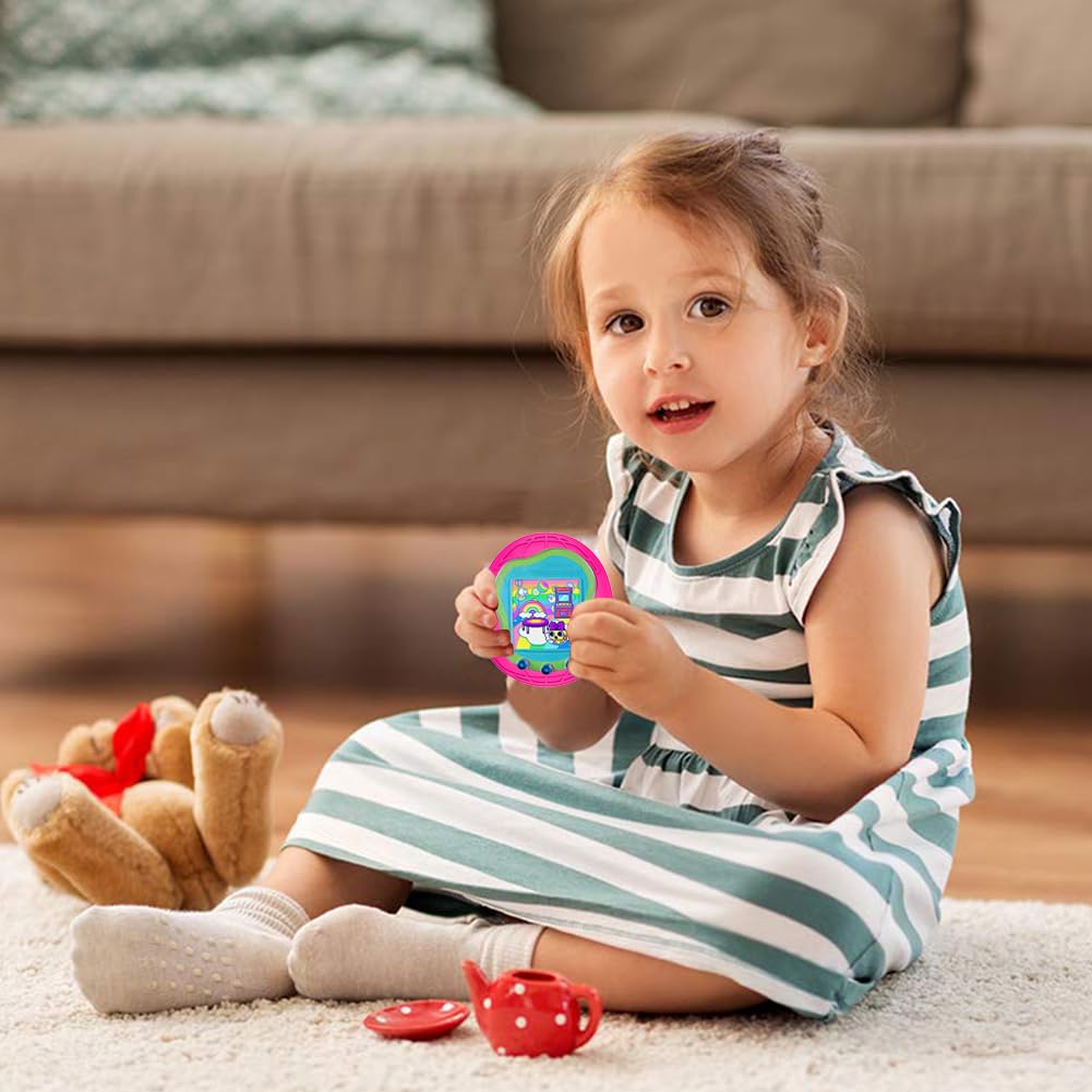 Azuraokey Silicone Case Replacement Compatible With Tamagotchi Uni, Anti-Drop Soft Cover For Tamagotchi Uni Accessories Case With Finger Lanyard (Bag Only