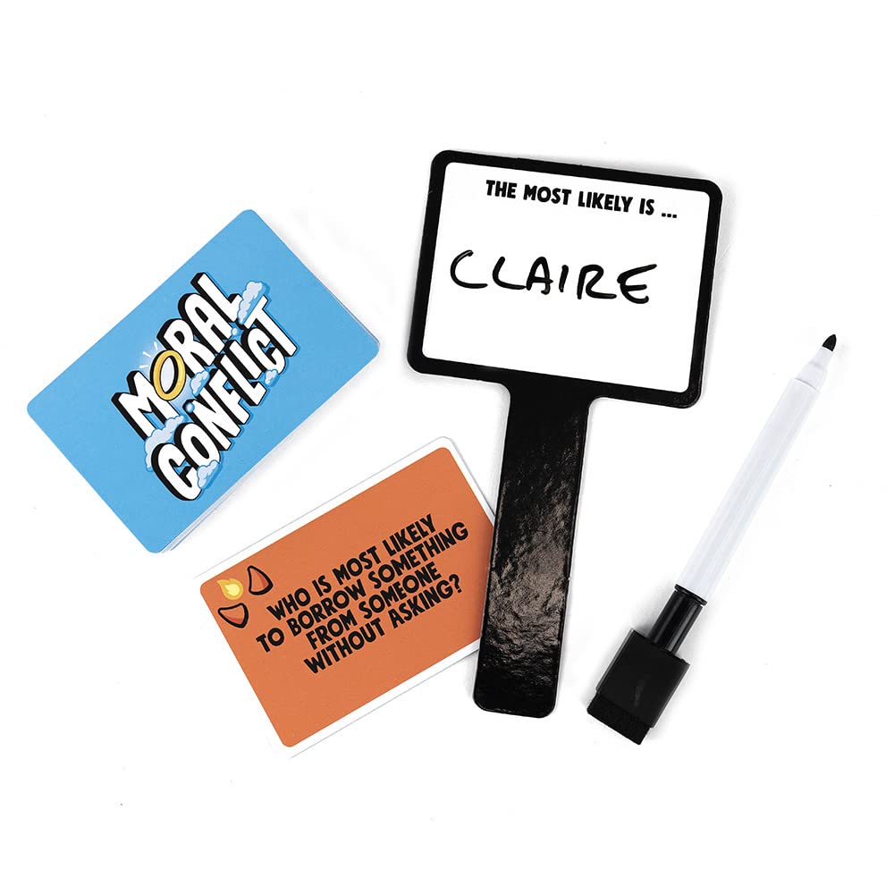 Professor PUZZLE Most Likely to Game - Hilarious Family Game of Shame, One Size, Blue, Model PROPPG7296, Paper