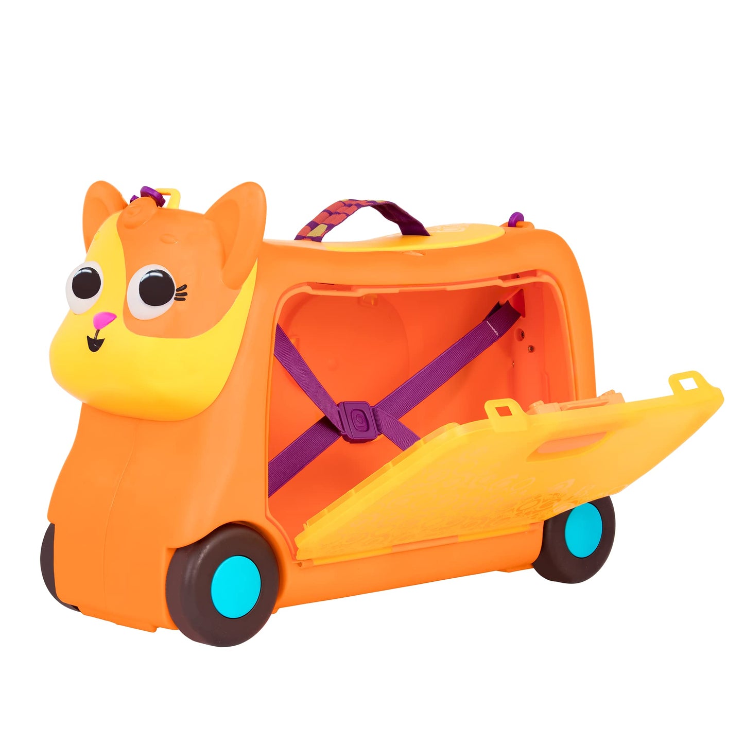 B. Toys- Gogo Ride-On - Lolo- – Ride-On Cat Suitcase – Kids Luggage – Storage Space For Travel – 2 Years +