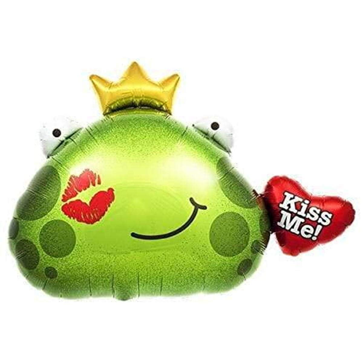 Kiss Me Frog Prince Helium Foil Balloon - 32 inch