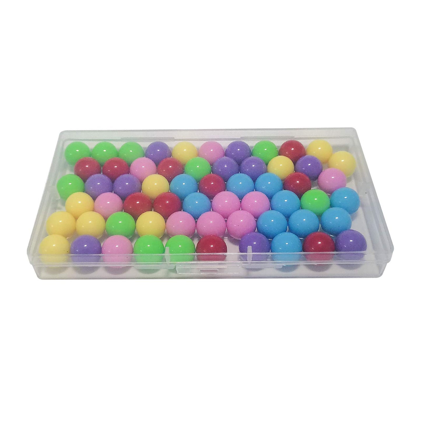 Yoeevi 60 Pcs Chinese Checkers Marbles Balls In 6 Colors,Game Replacement Marbles Balls With Plastic Box For Marble Run, Marbles Game