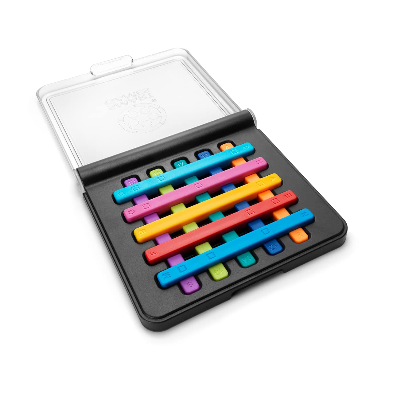 SmartGames IQ Stixx Stacking Travel Game with 120 Challenges for Ages 7 - mature-themed