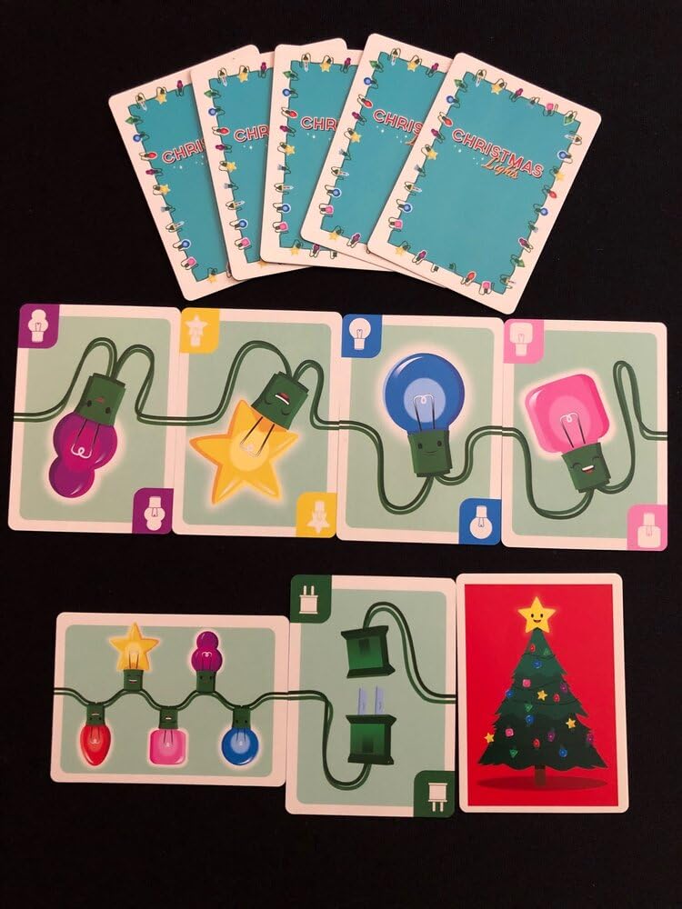 25th Century Games Christmas Lights Card Game - 13 Holiday-Themed Games, Multicolor, Model TFC1600025CG