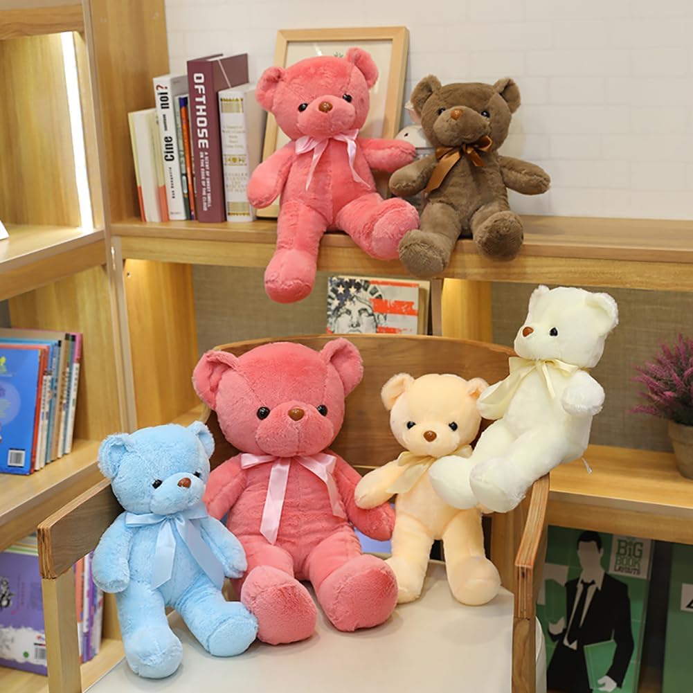 Wgxzyq Teddy Bear Stuffed Animal, 12 Inch Soft Cuddly Stuffed Plush Bear, Gifts For Kids Baby Toddlers On Baby Shower, Valentine