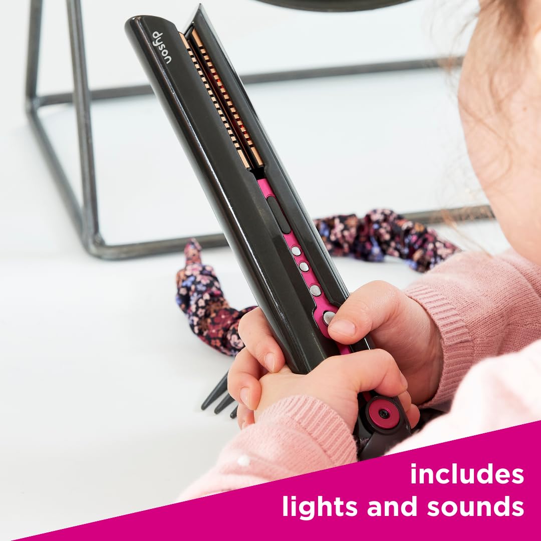 Casdon Dyson Toys - Supersonic & Corrale Deluxe Styling Set - Toy Straightener & Hairdryer With Real Function - Features Interac