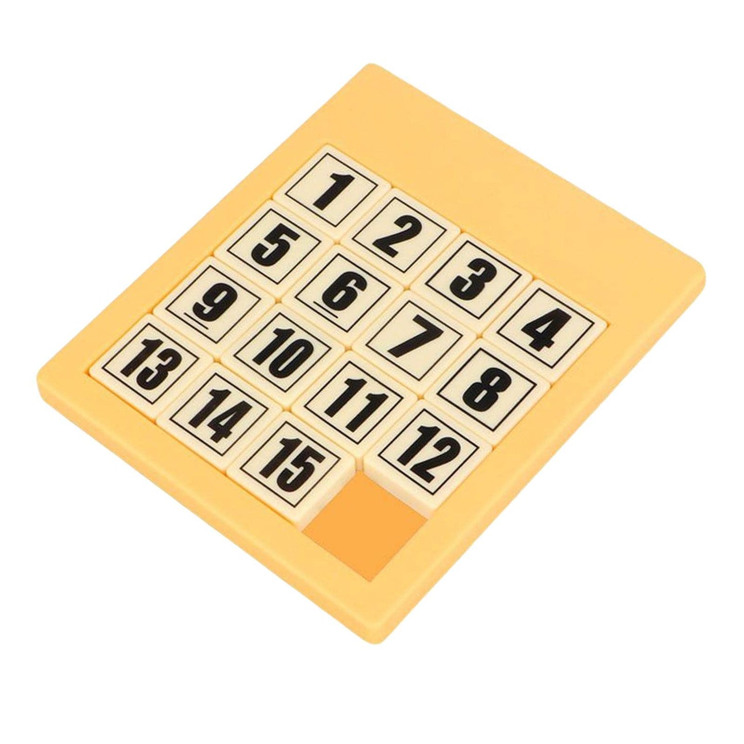 BNF15 Slide Number Puzzle Brain Teasers Portable for Game Toddler Yellow|Toys & Hobbies|Educational|Other Educational Toys