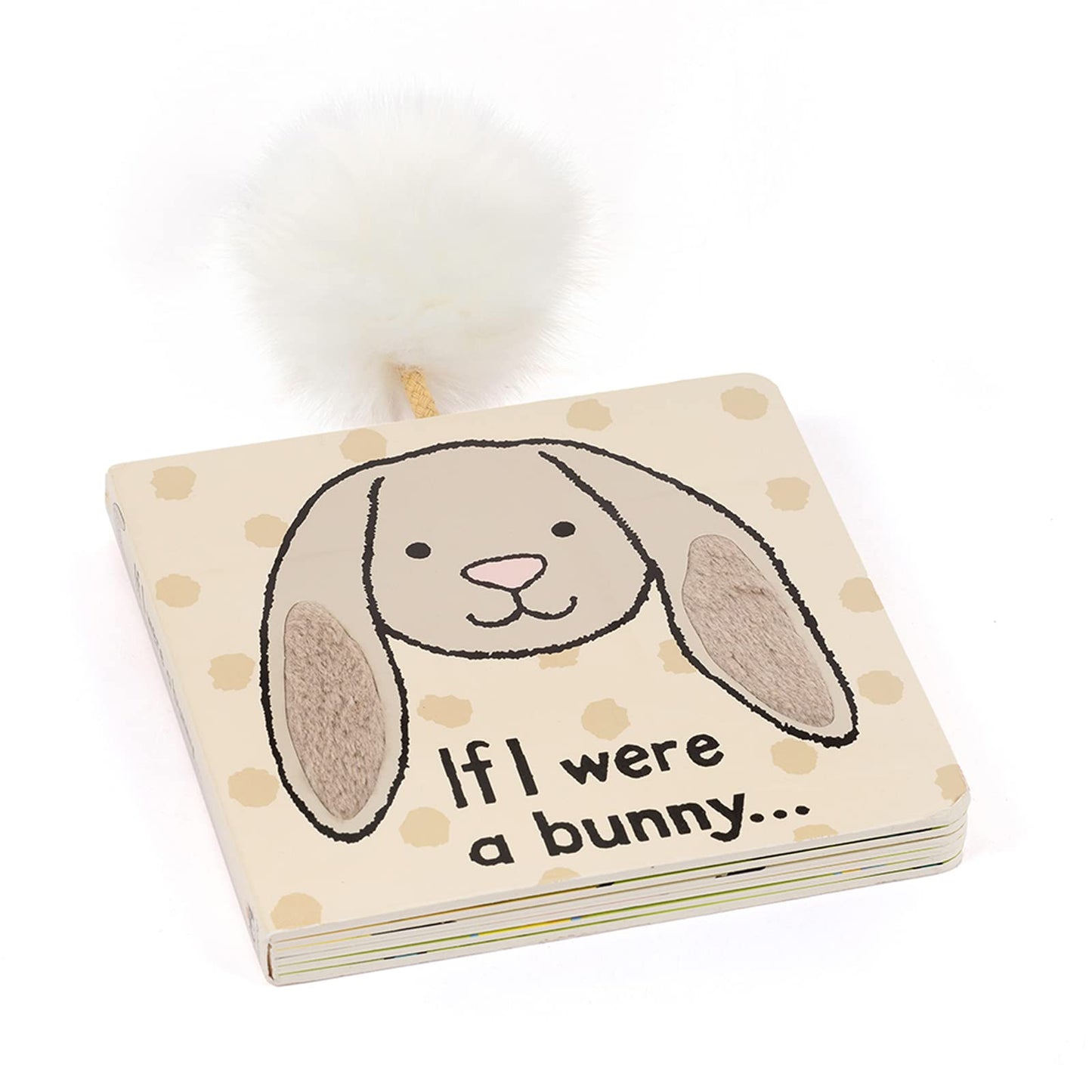 Jellycat If I Were a Bunny: Beige Touch and Feel Baby Board Book, 6 Inches - Perfect Children's Gift for Newborns and Toddlers