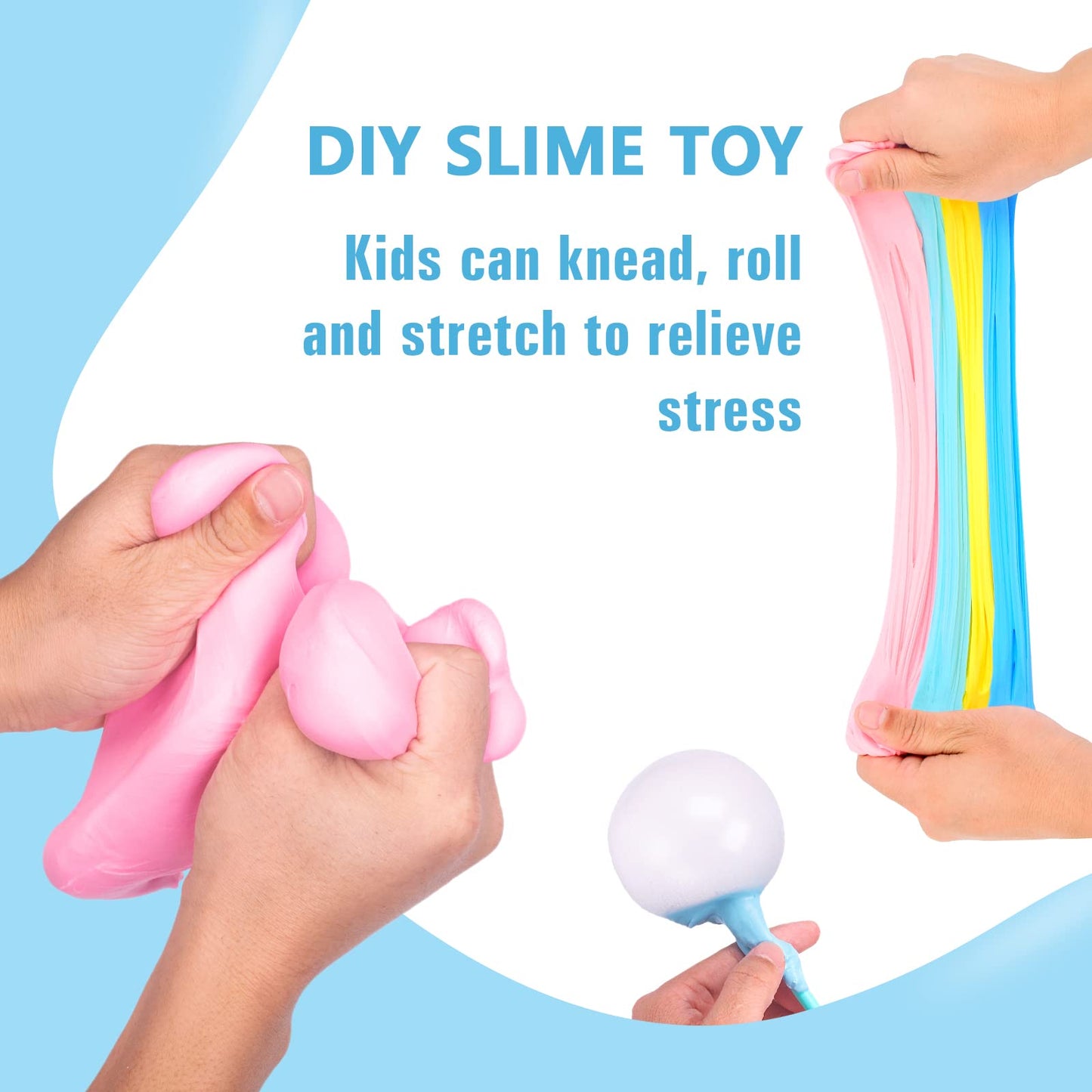 12 Pack Butter Slime Kit, Scented Slime Toy Kit For Girls And Boys, Soft & Non-Sticky, Play Education And Birthday Gift, For Kids Party Fun Stress Relief Toys