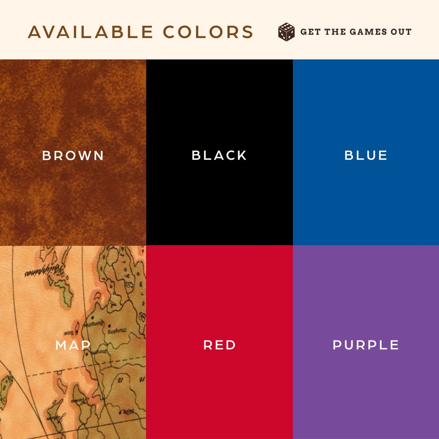 Get The Games Out Top Backgammon Set - Classic Board Game Case - Best Strategy & Tip Guide - Available In Small, Medium And Large Sizes (Map, Medium)