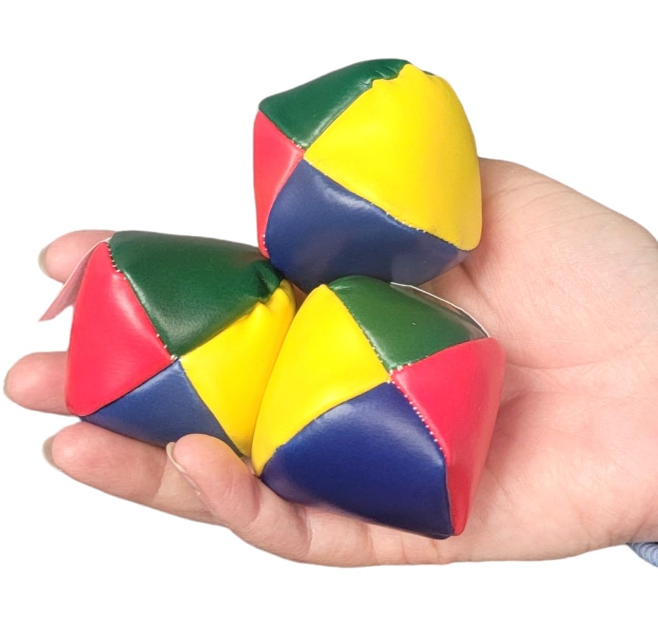 Colorful Set Of Juggling Balls For Beginners And Professionals With Instructions! (2'') Durable Simple Soft Mini Juggling Balls