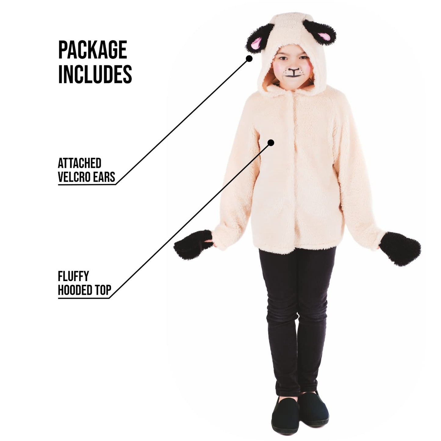 Fun Shack Sheep Costume For Kids, Sheep Costumes For Kids, Sheep Costume For Girls, Sheep Costume For Boys, Lamb Costume Kids, Medium