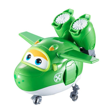 Super Wings Transforming Mira Toy Airplane Figure - 5 Green Scale - Fun Gift for 3-5 Year Old Boys and Girls by AlphaToys