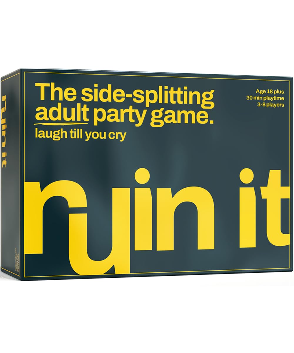 Ruin It - Fun Adult Party Board Game For Group Game Night - Ages 18+ (3-8 Players)