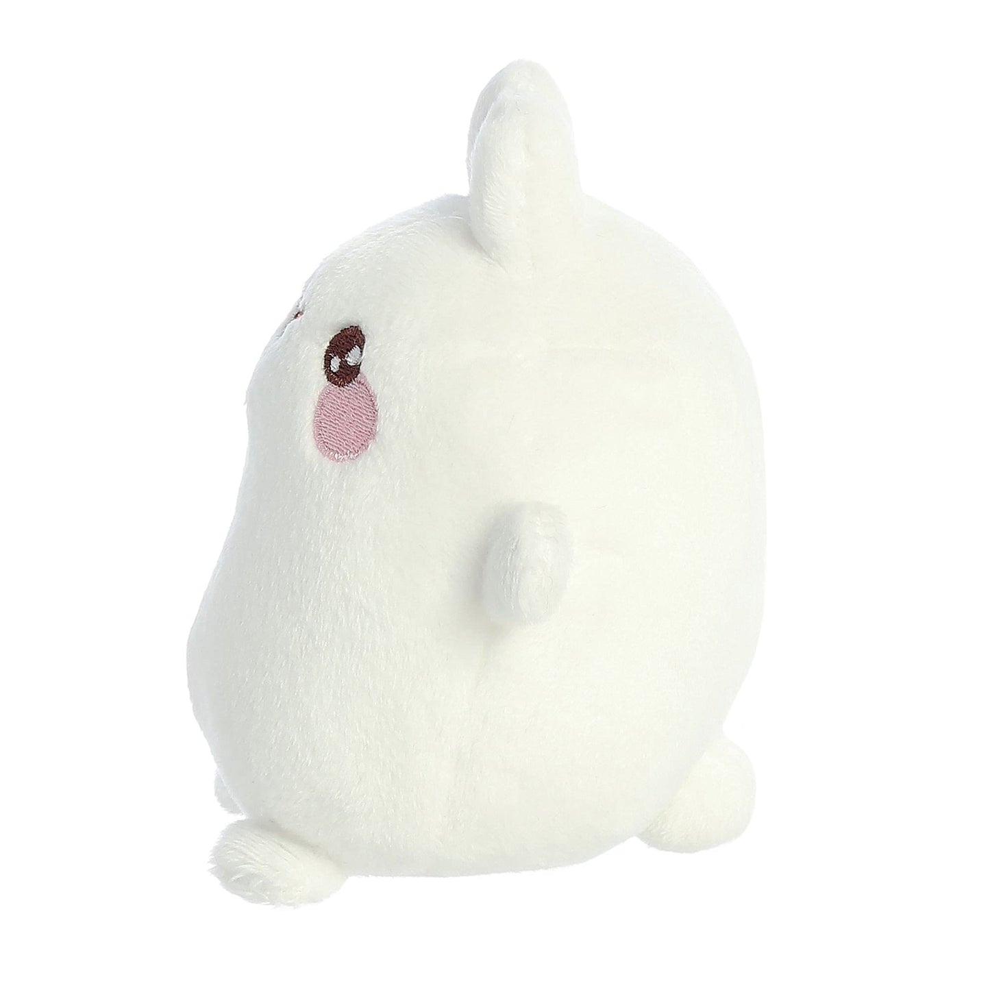 Aurora Playful Molang Stuffed Animal - White, 5 Inches, Small, Polyester, Model 14221 - Adorable Character Design