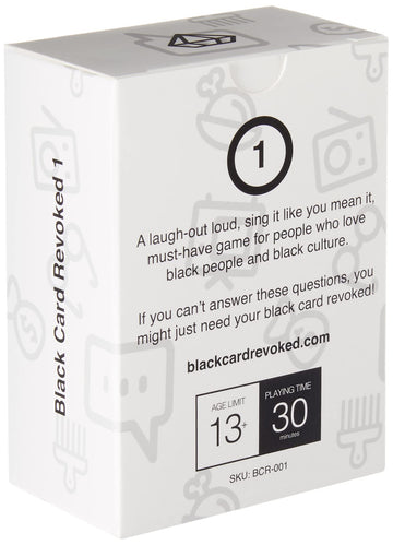 Black Card Revoked Trivia Game - Original Flavor, Small Size, Black - Celebrate Black Culture at Cookouts & Game Nights