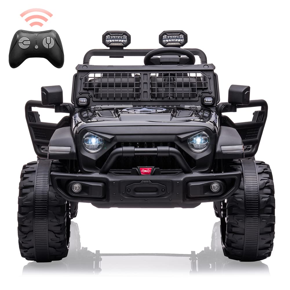 24V Kids Ride On 2 Seaters Electric Car With Remote Control, 2 * 120W Motors Battery Powered 20'' Extra Large Seats+15.5'' Xl Wh