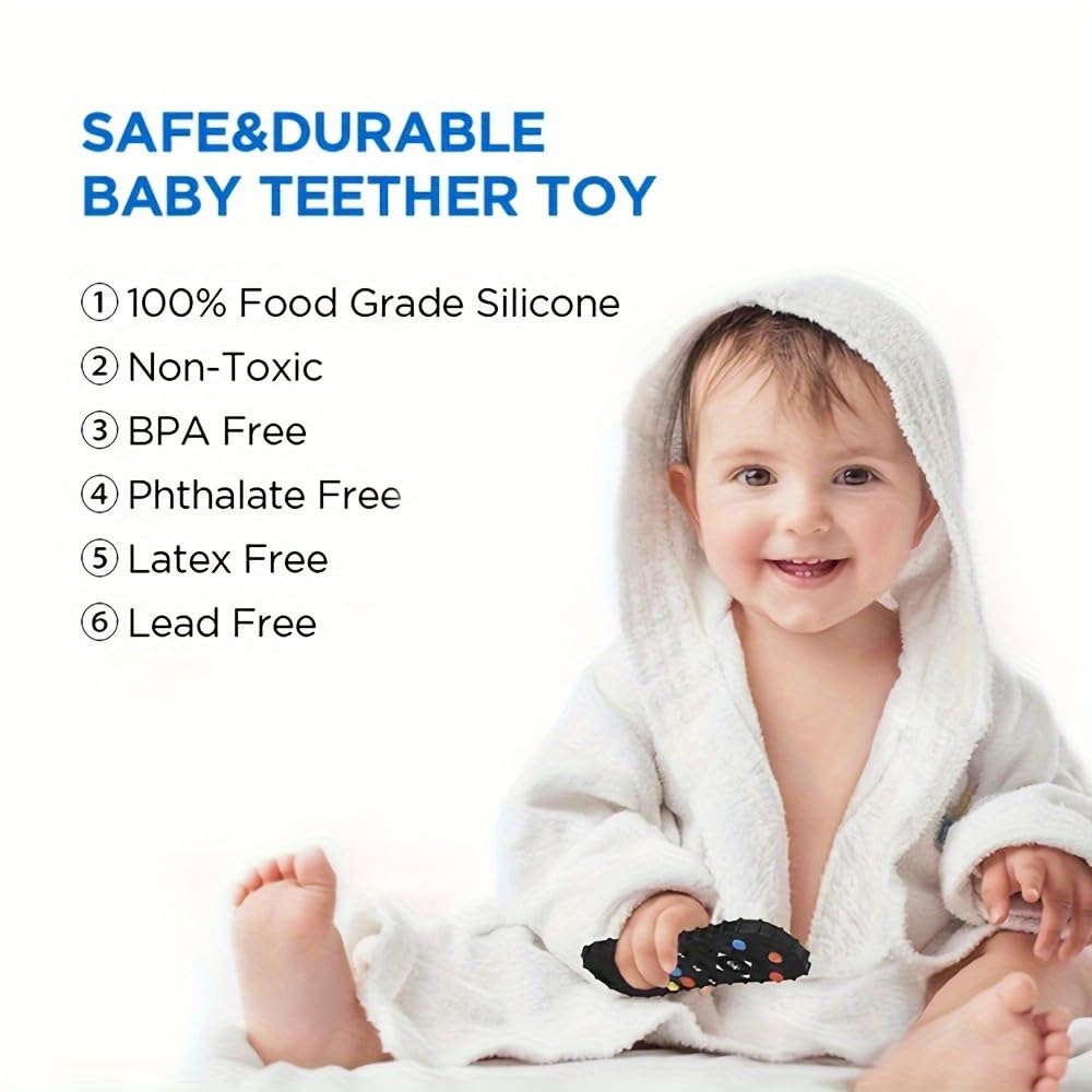 Aalfa Baby Teething Toy, Soft Tv Remote+Game Machine Shape Chew Set Intellectual Development Intellectual Development Educationa