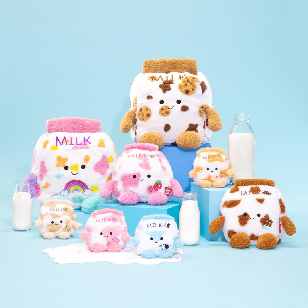 Bumbumz 4.5-Inch Moobumz Plush 5-Pack - Palmer Peach Milk, Charlotte Cereal Milk, Oakley Oat Milk, Maximus Milk Milk, And Sylvia