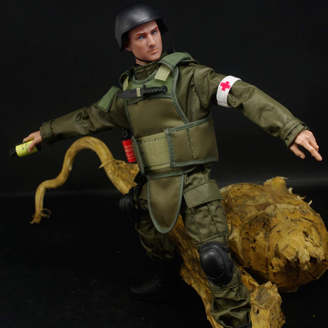 Scakbyer 12 Inch Action Figures Military Set 1/6 Scale Action Figures Set with and Accessories - Medical Guard Soldier - NB04