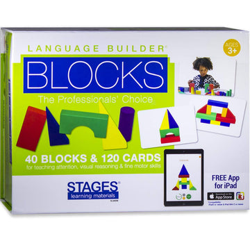 Stages Learning Materials Language Builder Picture Noun Flash Cards Photo Vocabulary Autism Learning Products, Aba Therapy 10 Boxes, 1413 Cards, Blocks, 88 Realistic 3D Items