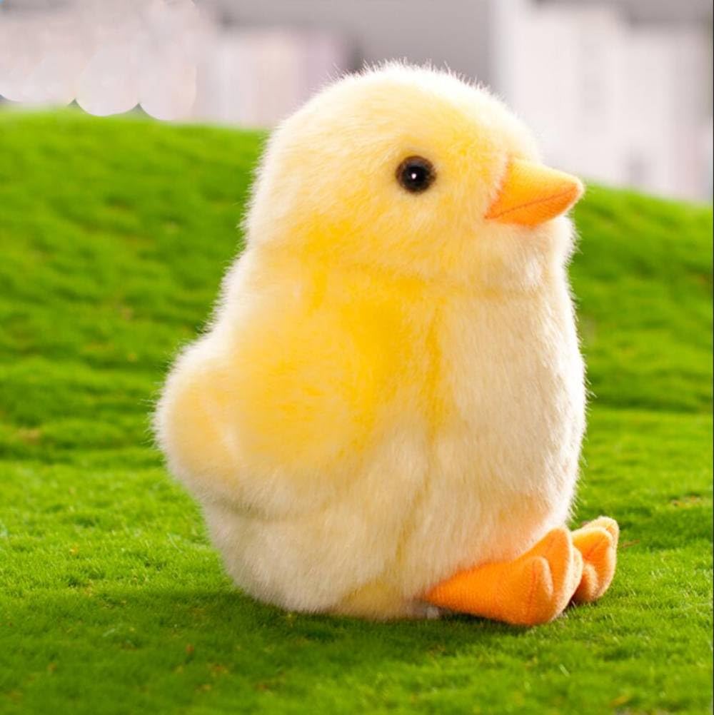 6 Inch Small Yellow Chick Plush Toys Chicken Stuffed Toys (Yellow + White)