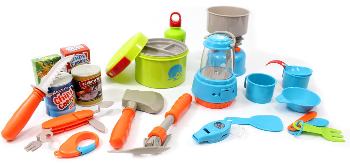 Az Trading & Import Ps80A Little Explorers Camping Gear Toy Tools Play Set 20Pcs