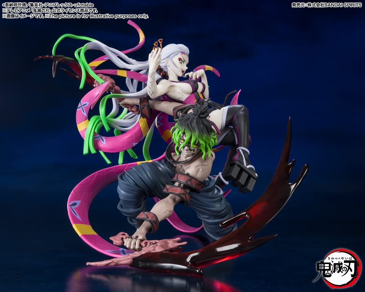 Tamashii Nations - Demon Slayer: Kimetsu No Yaiba - Daki And Gyutaro, Bandai Spirits Figuartszero Collectible Statue