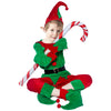 Sunhukus Christmas Elf Costume For Kids 6Pcs Santa Claus Helper Costume Velevt Outfit Elf Hat Boot Covers Ears Belt(S)