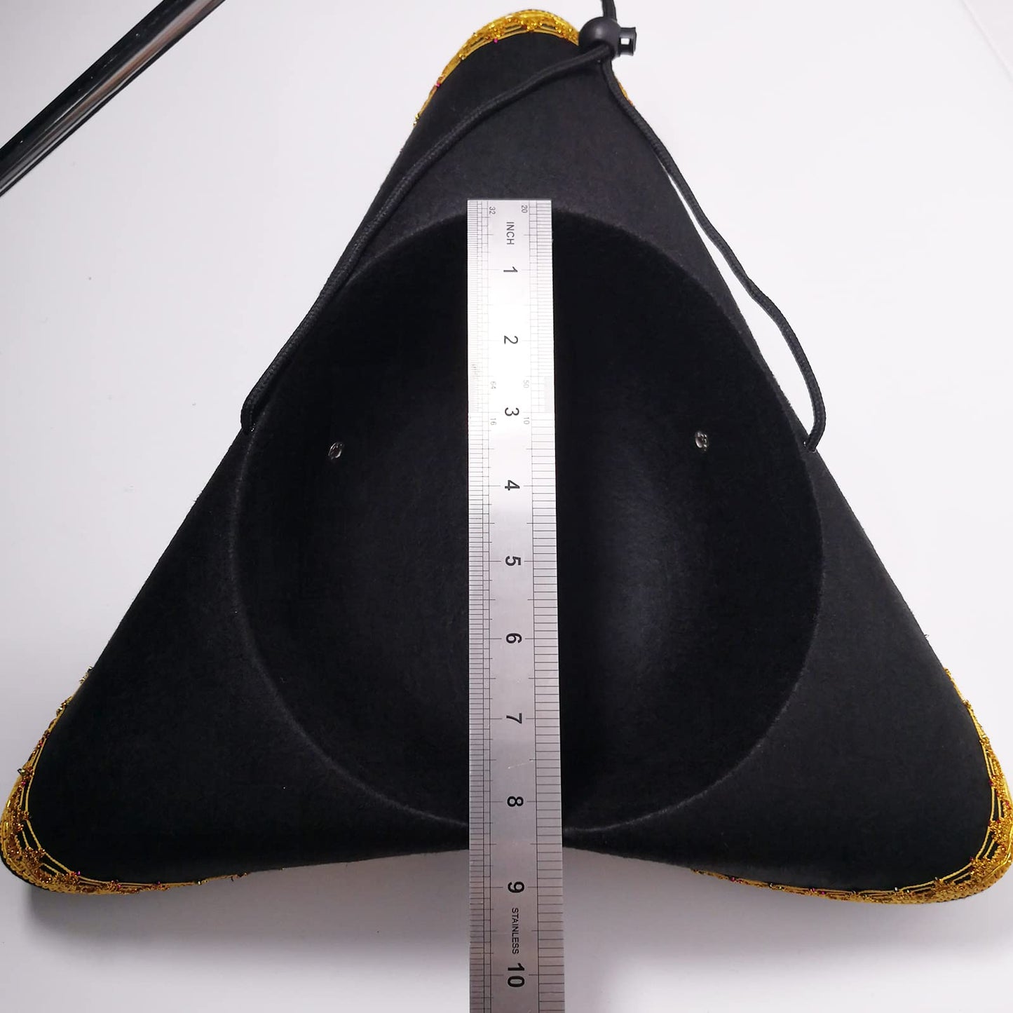 CiviLight Colonial Tricorn Hat Halloween Pirate Hats Men Captain Hook Hat Musketeer Hat Masquerade Party Revolutionary War Costu