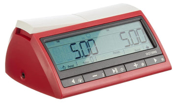 Philos Spel Timer DGT 3000 - Red Plastic Game Timer, Model 4695
