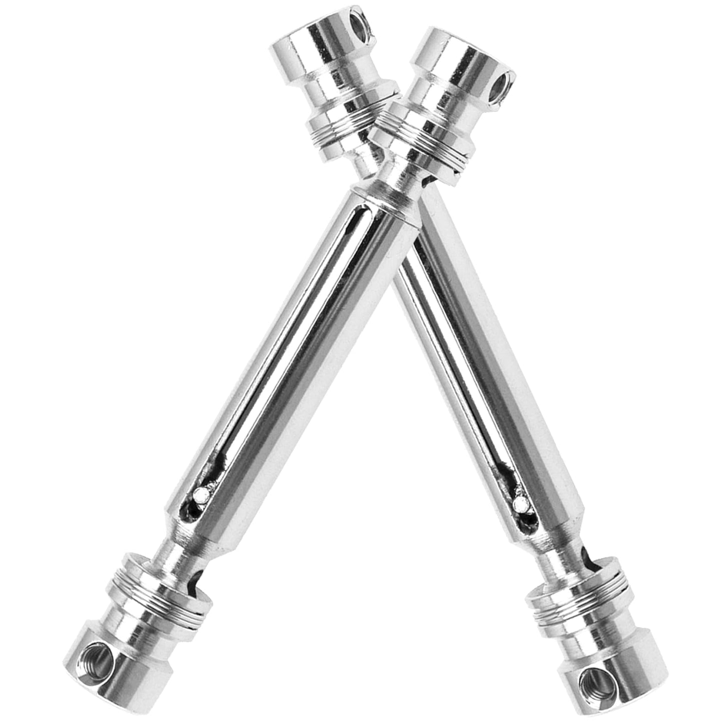 Vgoohobby 2Pack Metal Rear Drive Shaft CVD Transmission Axle Compatible with Wltoys 12428 12423 12429 FY03 FY04 FY05 JJRC Q39 Q4