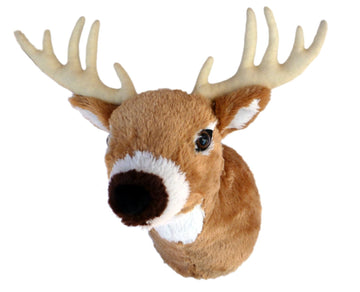 ADORE 13 Boone Whitetail Deer Plush Stuffed Animal Wall Mount - Multi-Color Decorative Toy by Adore Plush Company