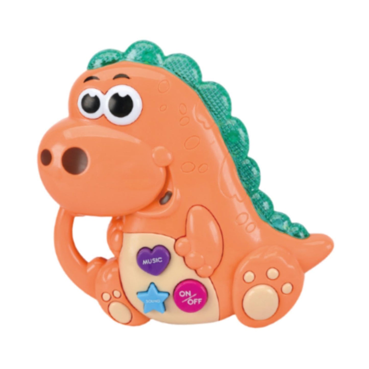 Merishopp Baby Music Toy Early Education Baby Toy For Toddlers Dinosaur Orange| Montessori Toys | Educational Toys