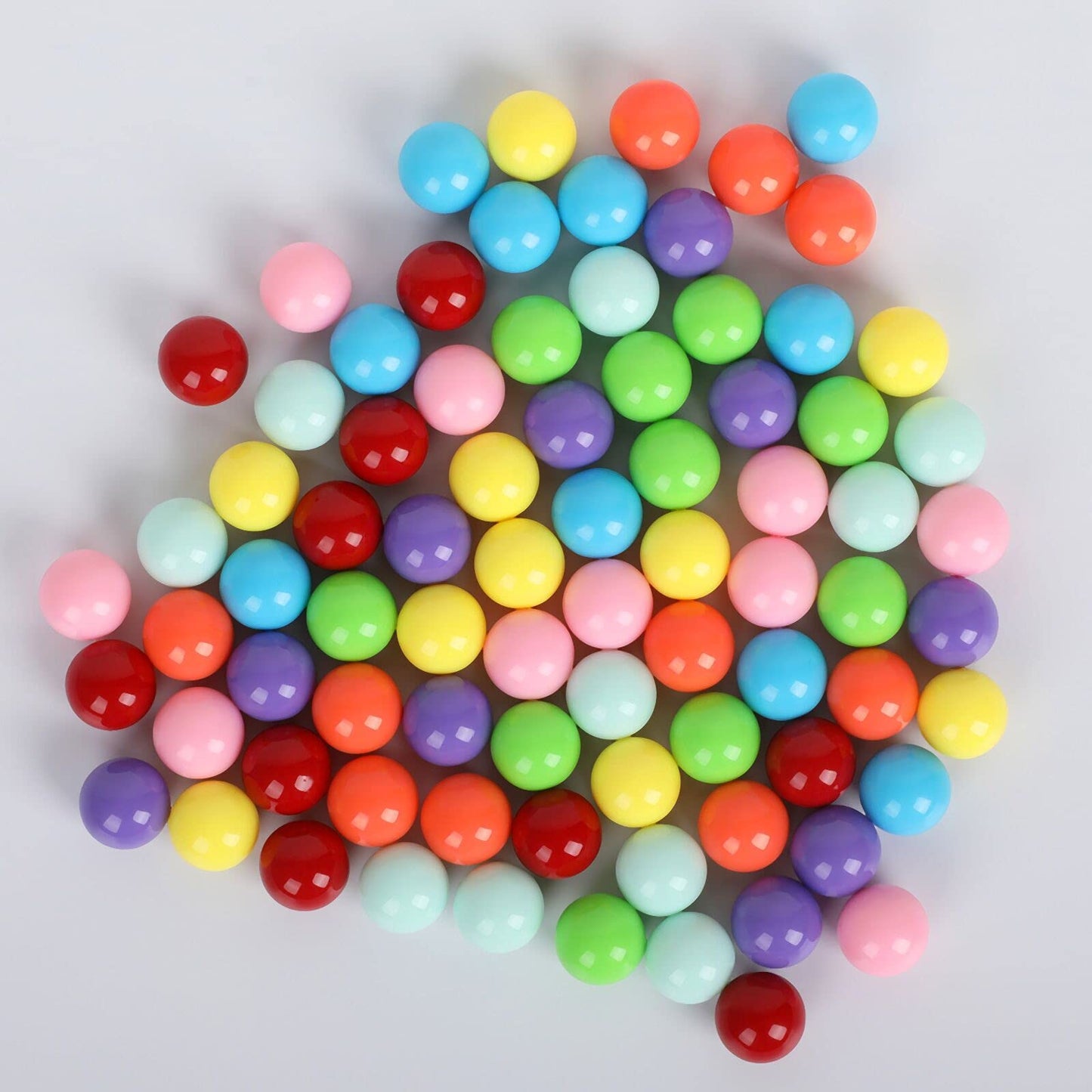 Witlans 80Pcs Chinese Checker Game Replacement Balls,14Mm Acrylic Game Marbles For Marble Run,Marbles Game,Aggravation Game,Trad