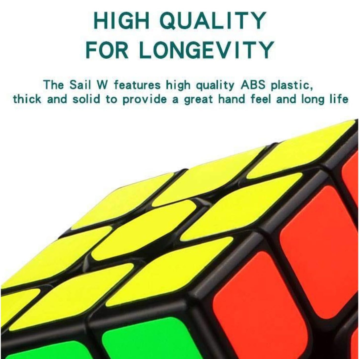 Cubelelo QiYi Sail W 3x3 Black Speedcube Magic Cube for Kids & Adults Magic Speedy Stress Buster Brainstorming Puzzle (Multicolo
