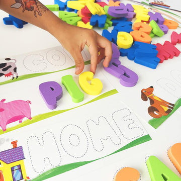 See & Spell Learning Educational Toys - Letters Match-up - CVC Word Builder Learn Alphabet in Game - 30 Double-Sided Flash Cards