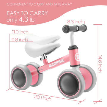 Baby Balance Bike Toddler Bike Kids Toys for 1 Year Old Boys Girls 12-24 Months Toys Kids Balance Bike Best First Birthday Gifts