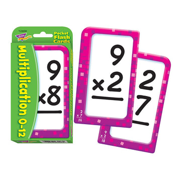Trend Enterprises T23006 Multiplication Flash Cards, 3-1/8''X5-1/4, 56Cds, Multi