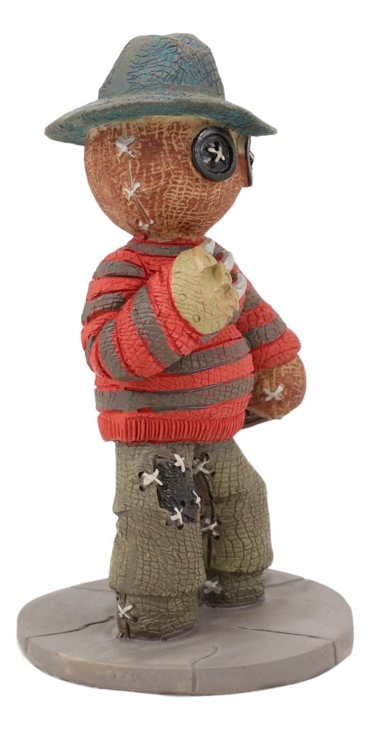 Ebros Day Of The Dead Pinheadz Monster With Voodoo Stitches Figurine Halloween Collectible Statue Fantasy Mythical Beings Undead Apocalypse Horror Icon (Freddy Krueger)