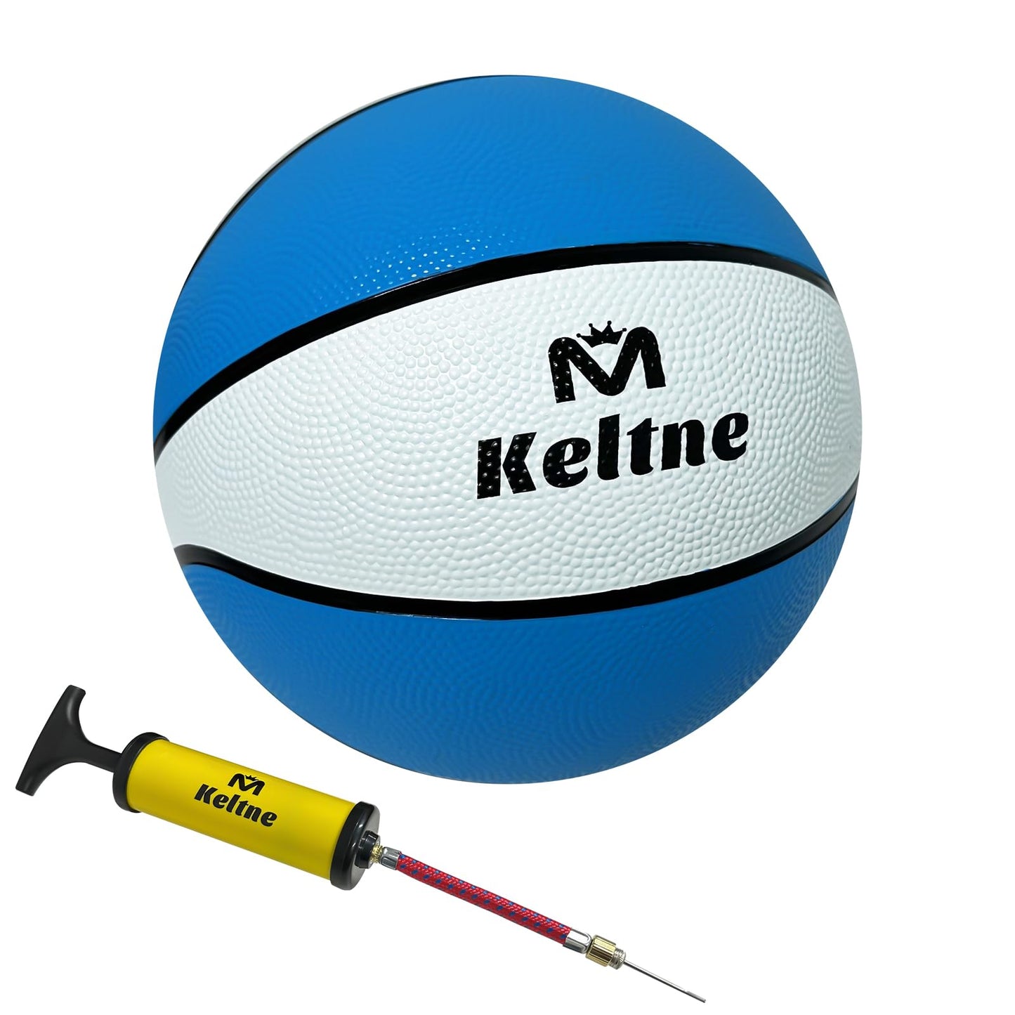 Keltne 9 Inch Water Basketball 1Pcs, Size 6 - Rubber Pool Basketballs With Pump For Swimming Pools Basketball Hoops