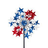 Venniy Outdoor Wind Spinner - Patriotic Metal Garden Spinners- Wind Sculptures July 4Th Decorations For Garden, Yard 54 * 12.8 I