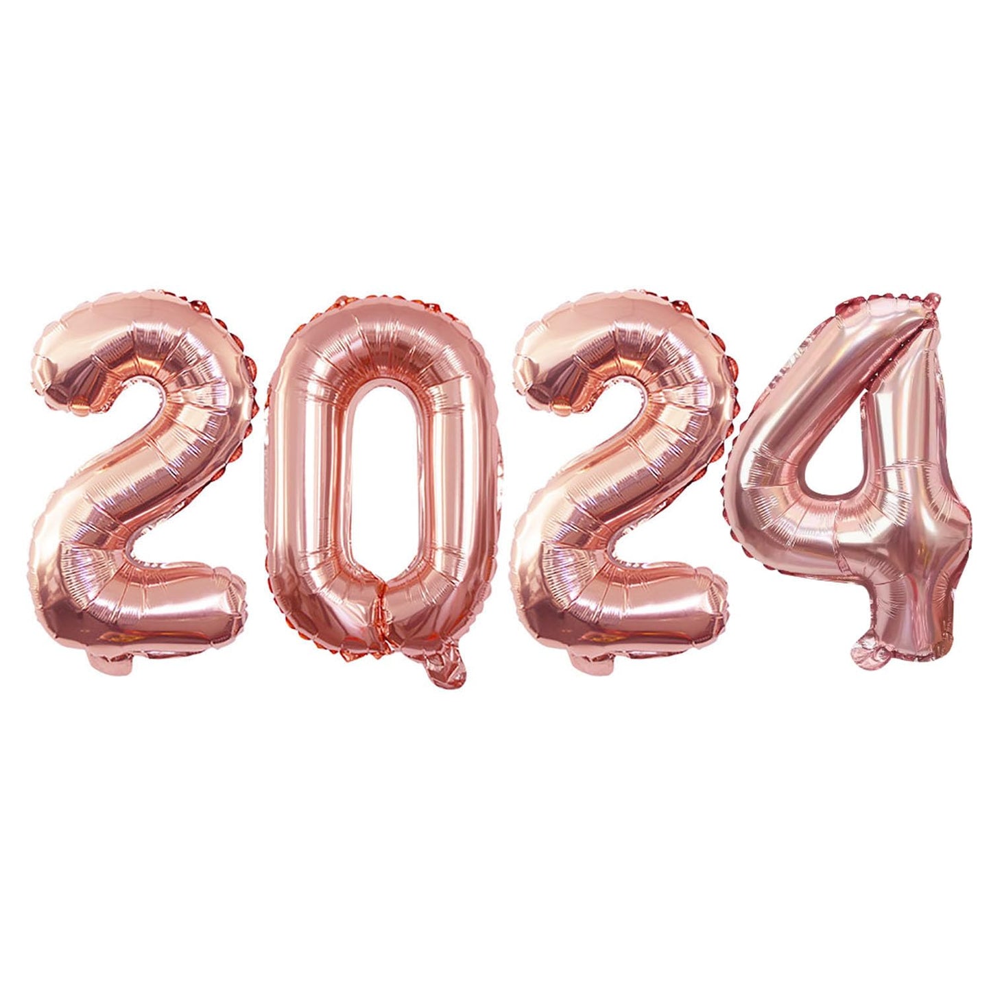 Goer 2025 Foil Number Balloons For 2025 New Year Eve Festival Party Supplies Graduation Decorations (Rose Gold,16 Inch)