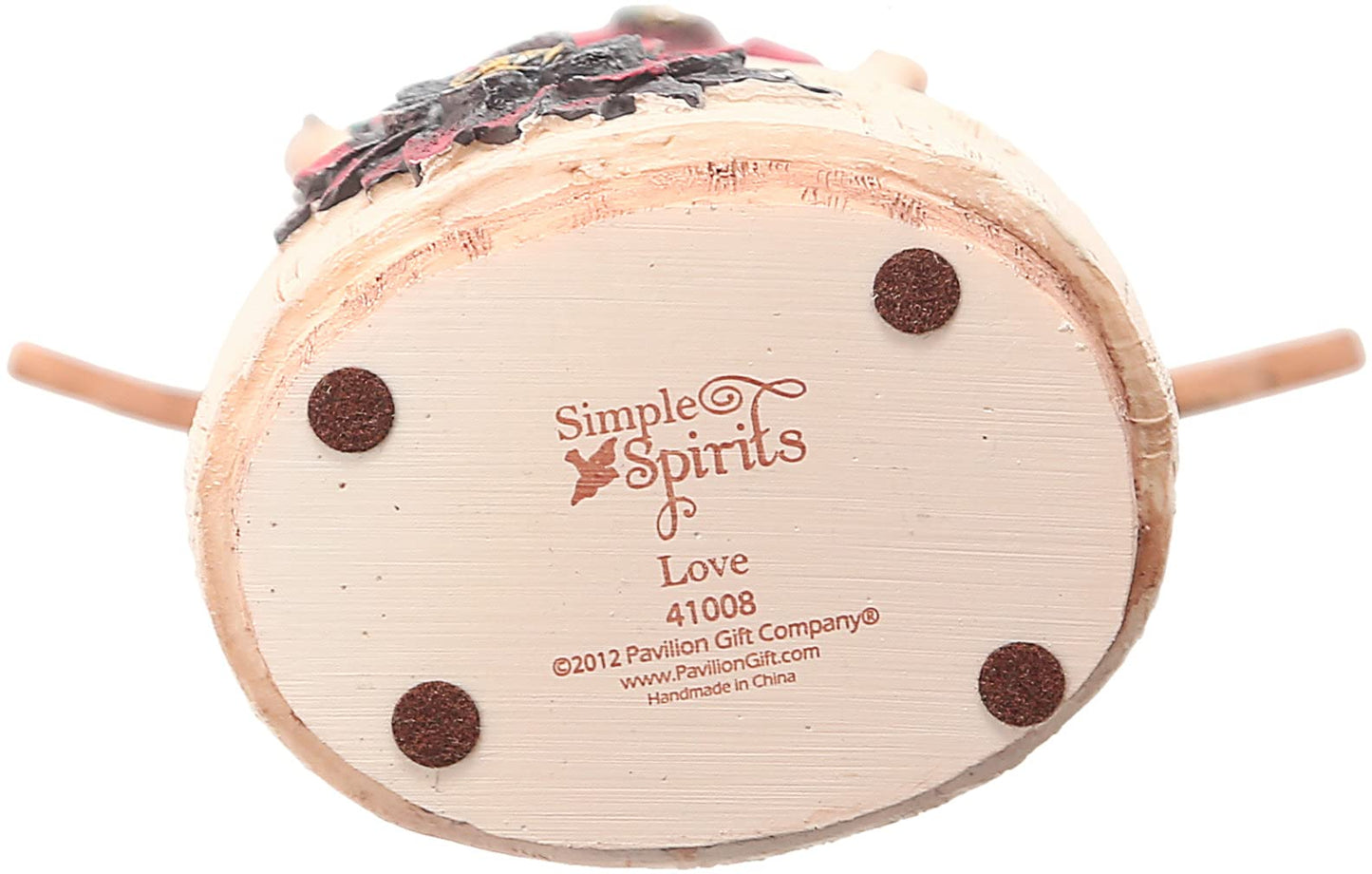 Pavilion Gift Company Simple Spirits 41008 Angel Figurine Holding Hearts 7-1/2-Inch Love