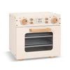Oook Wooden Kids Oven, Pretend Play Oven For Toddlers With Diy Stickers, Kitchen Play Set Accessories With Push-Pull Baking Tray